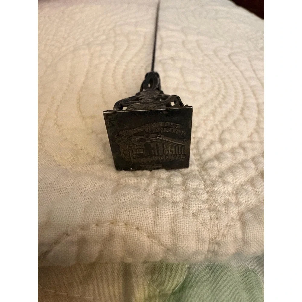 Antique Sterling Silver Mt‎ Vernon Washington's Mansion Souvenir Hat Pin VA